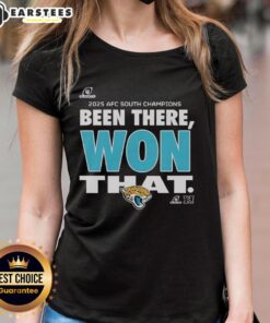 Alt Text: Awesome Jacksonville Jaguars Been There Won That ladies tee in vibrant colors, perfect for game day fashion.
