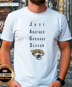 Awesome Jacksonville Jaguars Just Another Garbage Season T-Shirt design featuring bold graphics and team colors.