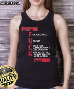 Awesome Jeff Van Gundy Get The F*ck Back tank top featuring bold graphics, perfect for basketball fans and casual wear.