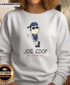 Awesome Joe Mauer Joe Coop Hall of Fame 2024 sweatshirt featuring a stylish design for baseball fans.