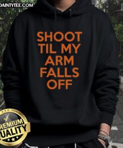 Awesome Kevin Durant Shoot Til My Arm Falls Off Hoodie featuring a stylish design perfect for basketball fans.