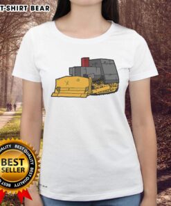 Alt Text: Awesome Killdozer modified bulldozer ladies tee featuring a bold graphic design, perfect for fans of heavy machinery.
