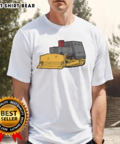 Awesome Killdozer modified bulldozer T-shirt featuring a bold graphic design of the iconic machine.