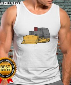 Awesome Killdozer modified bulldozer tank top showing a powerful bulldozer design, perfect for fans of heavy machinery.