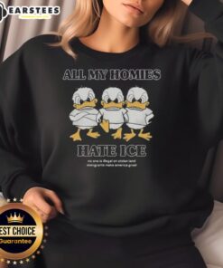Alt Text: Awesome Larry Nance Jr. All My Homies Hate Ice sweatshirt featuring a stylish design perfect for fans.