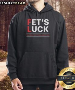 Awesome retro hoodie featuring 'Let's Luck You Read That Wrong' graphic, perfect for casual style and unique fashion statements.