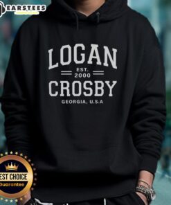 Awesome Logan Crosby Est 2000 hoodie featuring a stylish design, perfect for fans in Georgia, USA. Shop now!