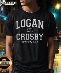 Awesome Logan Crosby Est 2000 Georgia USA T-Shirt featuring a stylish design and vibrant colors for casual wear.