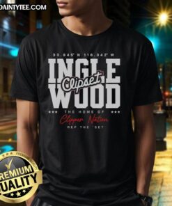 Awesome Los Angeles Clippers Inglewood T-Shirt celebrating Clipper Nation with bold team graphics and vibrant colors.