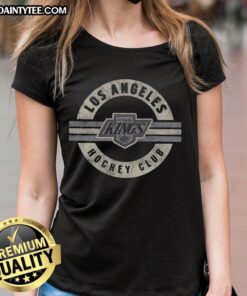 Vintage Los Angeles Kings ladies tee showcasing classic team logo and stylish design for hockey fans.