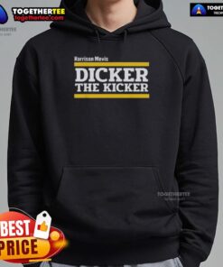 Alt Text: Awesome Los Angeles Rams Harrison Mevis The Thiccer Kicker Hoodie in vibrant colors, perfect for team fans.