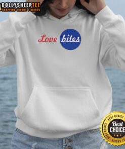 Awesome Love Bites Logo Hoodie featuring a stylish design, perfect for casual wear and expressing love.