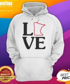 Awesome Love Minnesota Outline Hoodie featuring a stylish design celebrating Minnesota pride and comfort.
