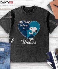 Awesome Minnesota Timberwolves X Snoopy Cartoon Valentine 2026 washed t-shirt featuring a vibrant graphic design.