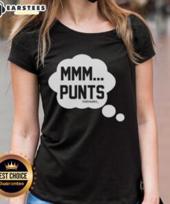 Awesome Mmm Punts The Drew Allen Ladies Tee in vibrant colors, perfect for casual wear and showcasing your unique style.