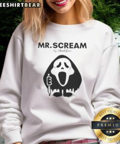 Awesome Mr. Scream by Ghostface sweatshirt featuring a bold graphic design and cozy fit, perfect for horror fans.