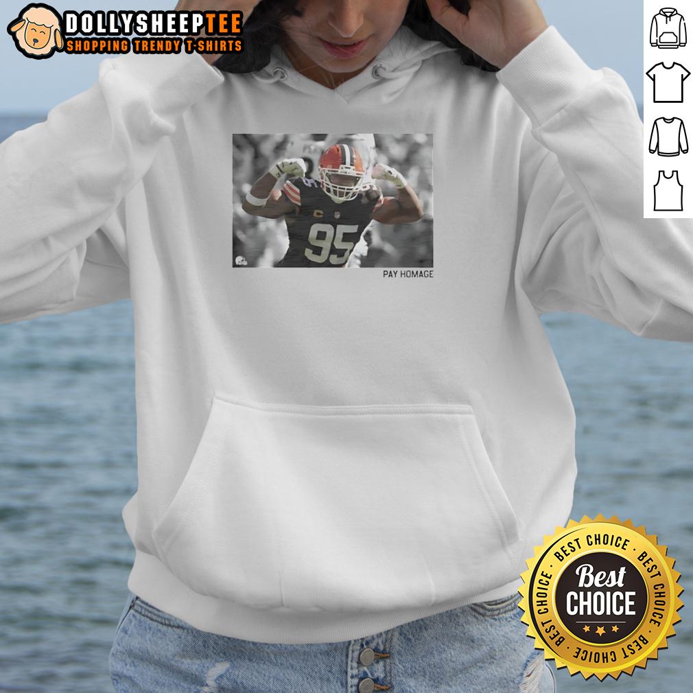 Awesome Myles Garrett Pay Homage Hoodie Awesome Myles Garrett Pay Homage Hoodie featuring bold graphics and comfortable fit, perfect for sports fans.