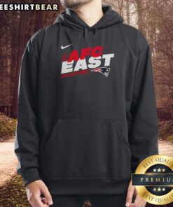 Alt Text: Awesome New England Patriots 2025 NFC East Champions Super Bowl LX mascot hoodie featuring vibrant team colors and logo.