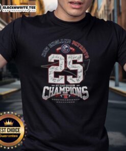 Alt Text: Awesome New England Patriots AFC East Division Champions Signature T-Shirt featuring team logo and vibrant design.