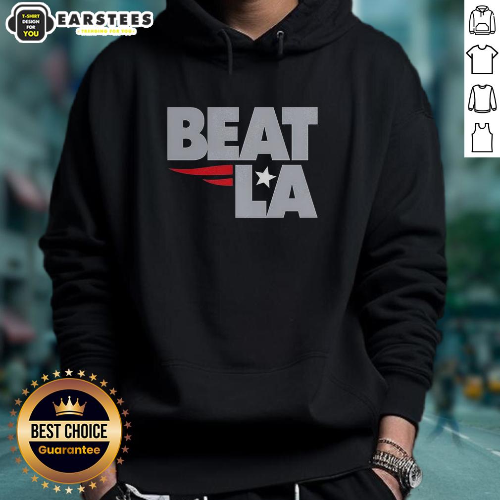 awesome-new-england-patriots-beat-la-hoodie Awesome New England Patriots Beat LA hoodie featuring team colors and logo, perfect for fans and game day wear.
