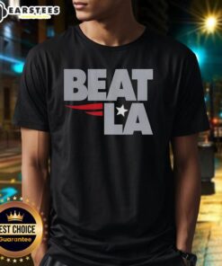 Awesome New England Patriots Beat LA T-Shirt featuring team colors and logo, perfect for fans celebrating a victory.
