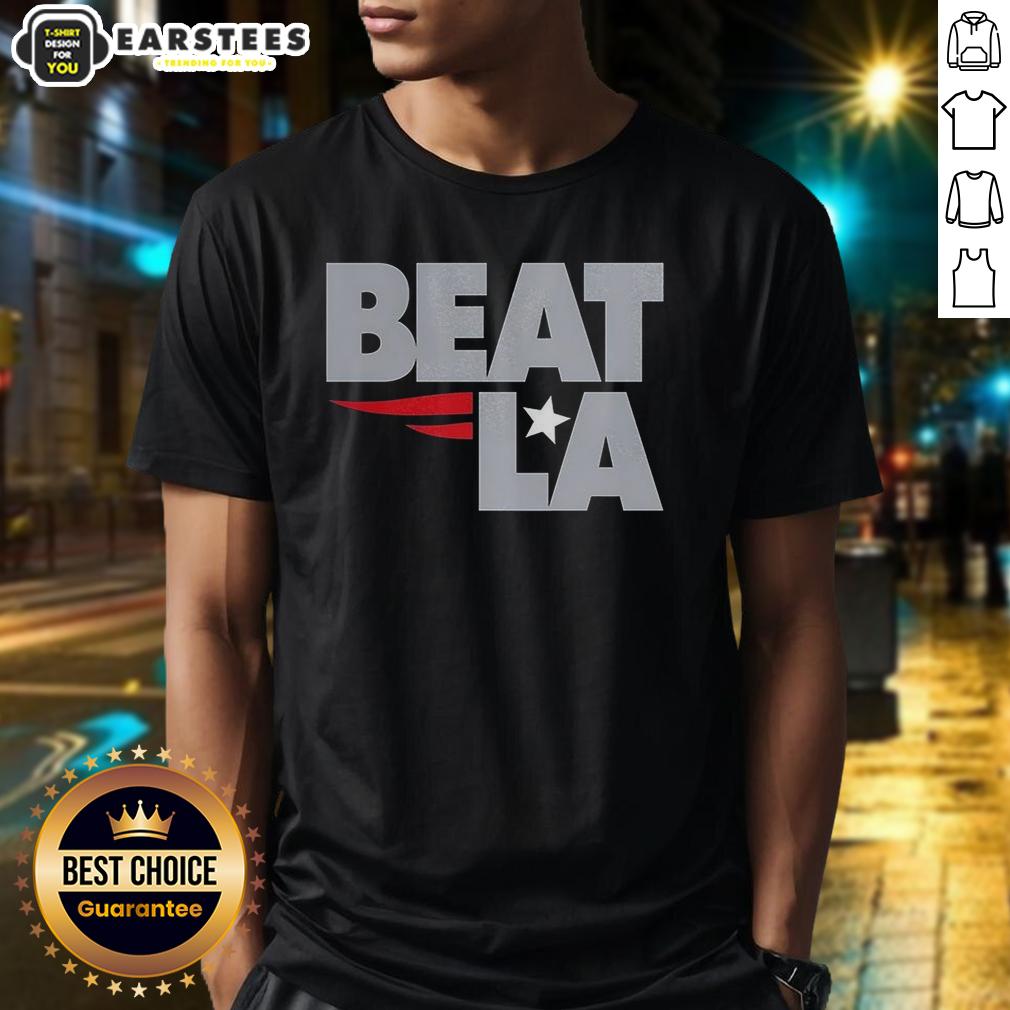 awesome-new-england-patriots-beat-la-t-shirt Awesome New England Patriots Beat LA T-Shirt featuring team colors and logo, perfect for fans celebrating a victory.