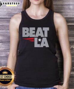 Awesome New England Patriots beat La tank top featuring team logo and vibrant colors, perfect for fans on game day.