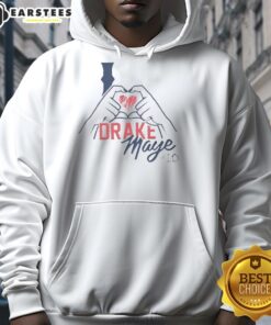 Awesome I Love Drake Maye 10 New England Patriots T-Shirt - Image 2