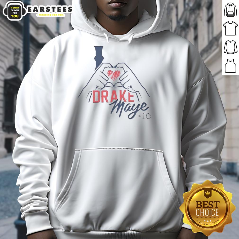awesome-new-england-patriots-i-love-drake-maye-10-hoodie Awesome I Love Drake Maye 10 New England Patriots T-Shirt - Image 2