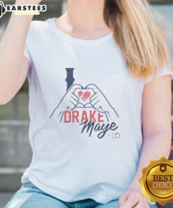 Awesome I Love Drake Maye 10 New England Patriots T-Shirt - Image 5