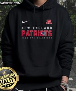 Awesome New England Patriots NFL AFC Championship 2026 hoodie featuring team logo and stylish design for fans.