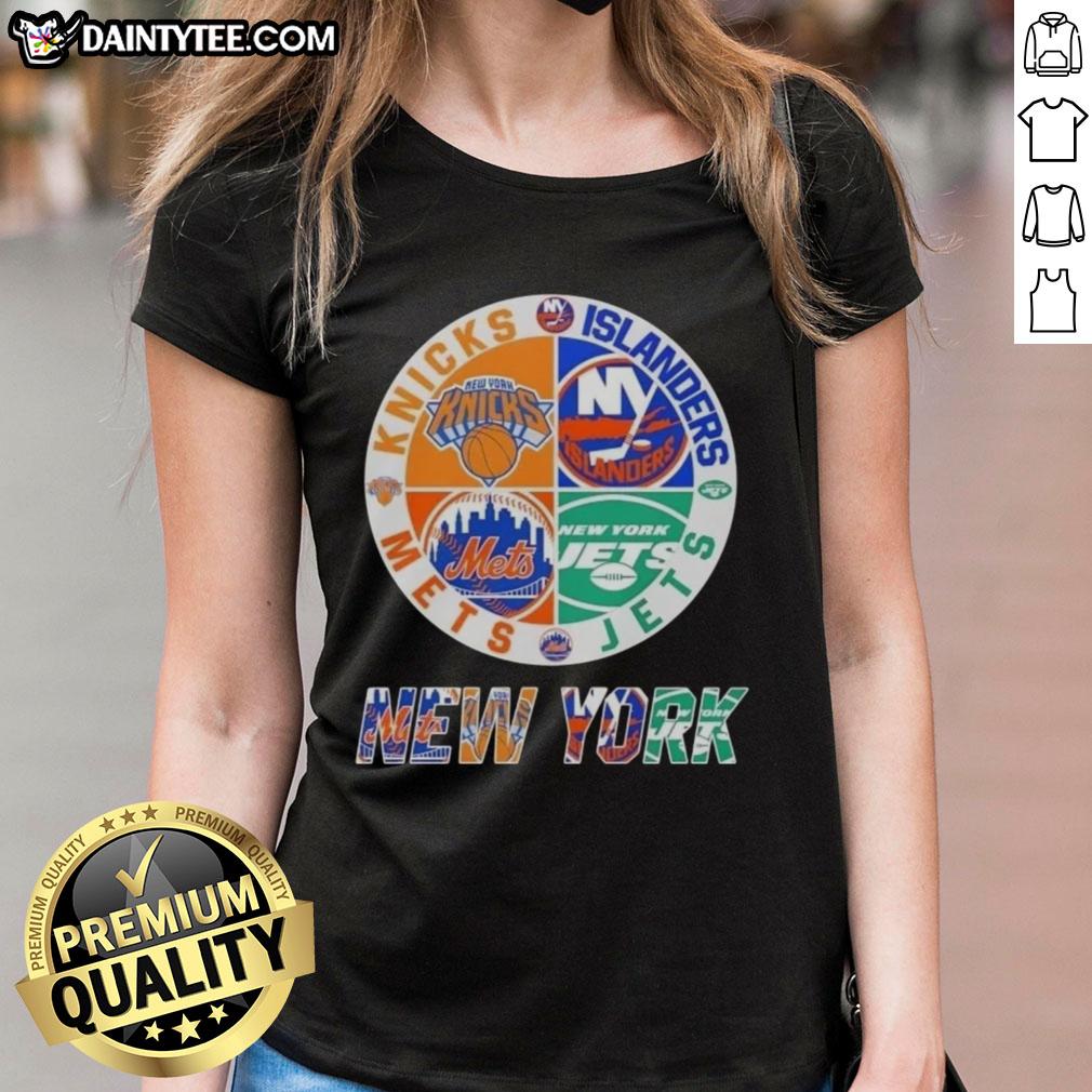 awesome-new-york-city-sports-knicks-islanders-jets-mets-logos-combine-ladies-tee Alt Text: Awesome New York City sports logos for Knicks, Islanders, Jets, and Mets on a ladies tee shirt.