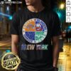 Awesome New York City sports T-shirt featuring Knicks, Islanders, Jets, and Yankees logos in a stylish design.