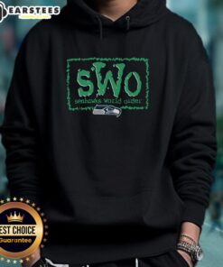 Awesome NWO X Seattle Seahawks hoodie featuring bold team colors and logo, perfect for fans and chilly game days.