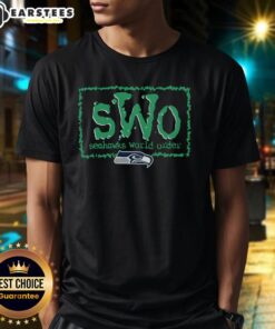 Awesome NWO X Seattle Seahawks T-Shirt featuring bold graphics and team colors for fans and collectors.