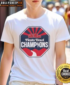 Alt Text: Awesome Ole Miss Rebels Champions Vrbo Fiesta Bowl CFP 2026 Logo T-Shirt featuring bold team colors and graphics.