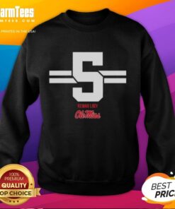 Awesome Ole Miss Rebels football sweatshirt featuring Kewan Lacy design with 5 stripes, perfect for fans.