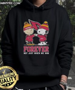 Awesome Peanut Snoopy and Charlie Brown hoodie for Arizona Cardinals fans, celebrating team spirit, not just wins.