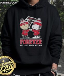 Awesome Peanut Snoopy and Charlie Brown Atlanta Falcons hoodie, celebrating fandom beyond just winning.
