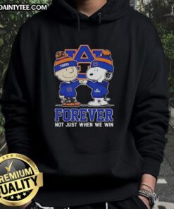 Alt Text: Awesome Peanut Snoopy and Charlie Brown Auburn Tigers hoodie, celebrating team spirit and loyalty beyond victories.