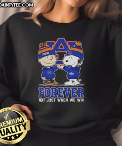 Awesome Peanut Snoopy and Charlie Brown sweatshirt for Auburn Tigers fans - Forever, not just when we win.