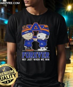 Awesome Peanut Snoopy Charlie Brown Auburn Tigers T-Shirt for fans, celebrating loyalty beyond just winning.
