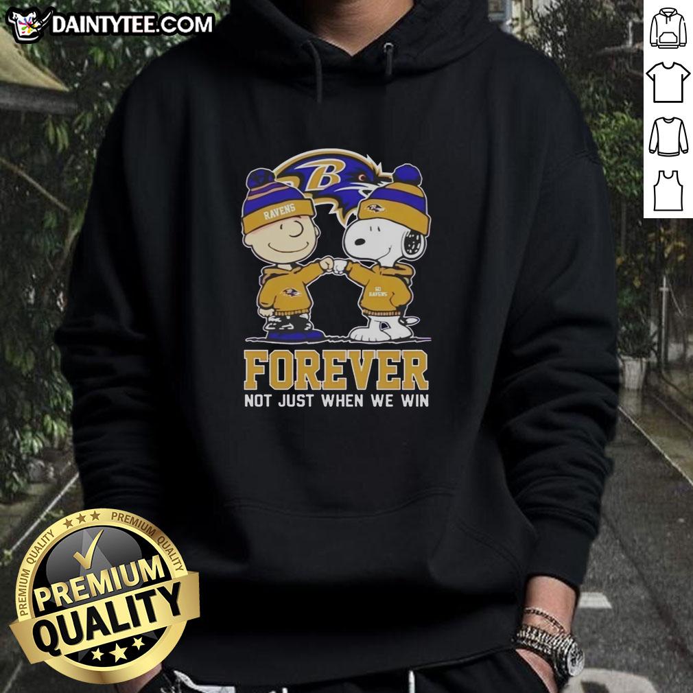 awesome-peanut-snoopy-charlie-brown-baltimore-ravens-forever-not-just-when-we-win-hoodie Awesome Peanut Snoopy and Charlie Brown Baltimore Ravens hoodie, perfect for fans celebrating team spirit year-round.