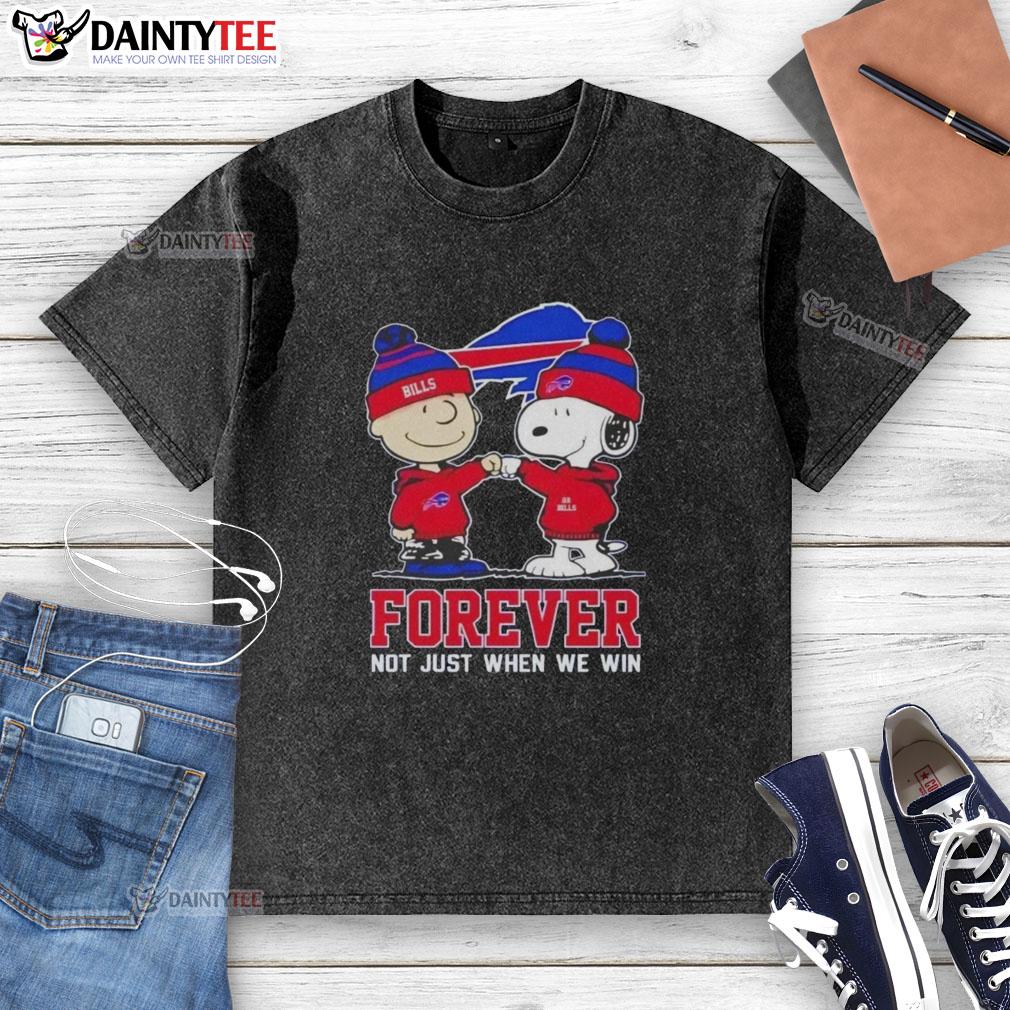awesome-peanut-snoopy-charlie-brown-buffalo-bills-forever-not-just-when-we-win-washed-t-shirt Awesome Peanut Snoopy and Charlie Brown Buffalo Bills Forever t-shirt design, perfect for fans celebrating every game.