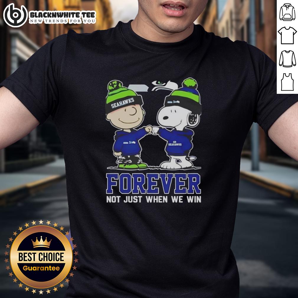 Awesome Peanut Snoopy Charlie Brown Seattle Seahawks Forever Not Just When We Win T-Shirt Awesome Peanut Snoopy Charlie Brown Seattle Seahawks Forever T-Shirt showcasing team spirit and fun cartoon design.