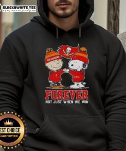 Awesome Peanut Snoopy and Charlie Brown Tampa Bay Buccaneers hoodie celebrating team spirit and loyalty, not just victories.