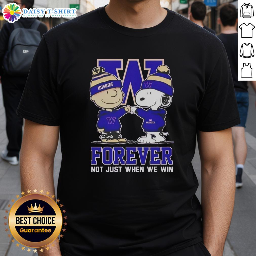 Awesome Peanut Snoopy Charlie Brown Washington Huskies Forever Not Just When We Win T-Shirt Awesome Peanut Snoopy Charlie Brown T-Shirt featuring Washington Huskies design - perfect for fans all year round!