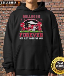 Awesome Peanuts Georgia Bulldogs Forever hoodie displayed with vibrant colors, perfect for fans celebrating every game.