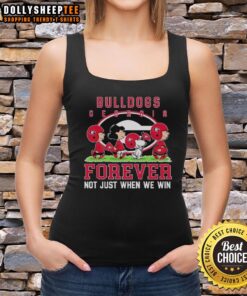 Awesome Peanuts Georgia Bulldogs Forever tank top design showcasing team spirit, perfect for fans to wear anytime.