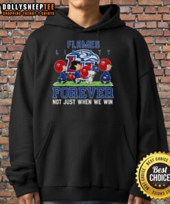 Awesome Peanuts Liberty Flames hoodie showcasing team spirit, perfect for fans who celebrate victories and loyalty.